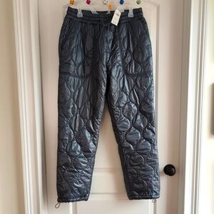 Gilly Hicks Charcoal Quilted Pants NWT
